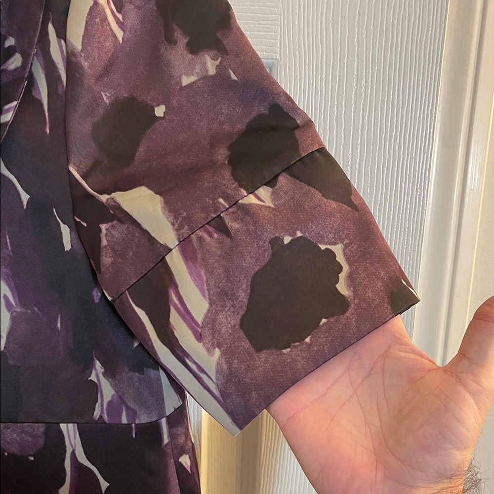 Simply Vera Vera Wang Abstract Purple and Black Tunic - Picture 2 of 14